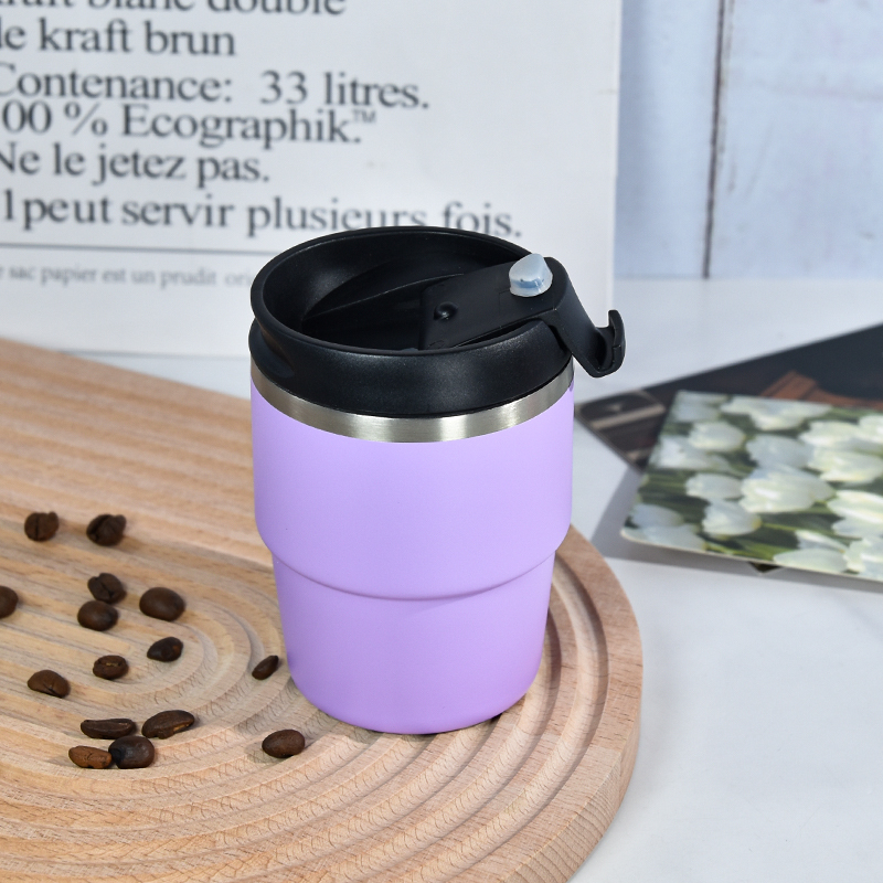 6oz Insulated Travel Coffee Mug Spill Proof  Portable Camping Stainless Steel Coffee Tumbler Reusable Coffee Cups with Lids