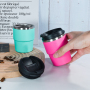6oz Insulated Travel Coffee Mug Spill Proof  Portable Camping Stainless Steel Coffee Tumbler Reusable Coffee Cups with Lids