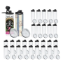RTS 30pcs/ctn Sublimation Blank 20oz Straight Sports Water Bottle with Two Lids Handle Lids for Hiking Camping