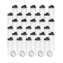 RTS 30pcs/ctn Sublimation Blank 20oz Straight Sports Water Bottle with Two Lids Handle Lids for Hiking Camping
