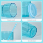 12 oz Miniature Jelly Color Clear New 12 oz Mini Shot Glasses Blank Sublimation Glass Tumbler Cup with Lid and Plastic Straw