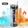 New Style Sublimation 20oz Sublimation Straight Tumbler With Straw and Lid Stainless Steel Tumbler Water Bottle