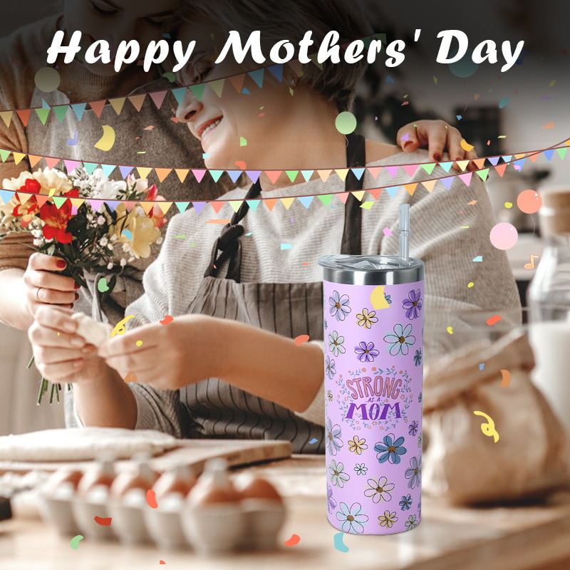 New Style Sublimation 20oz Sublimation Straight Tumbler With Straw and Lid Stainless Steel Tumbler Water Bottle
