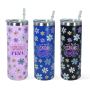 New Style Sublimation 20oz Sublimation Straight Tumbler With Straw and Lid Stainless Steel Tumbler Water Bottle