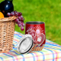Wholesale Custom Stainless Steel Stemless 12oz Wine Tumblers with Lid and Straw Vacuum Insulated 12 oz Glass Wine Cups