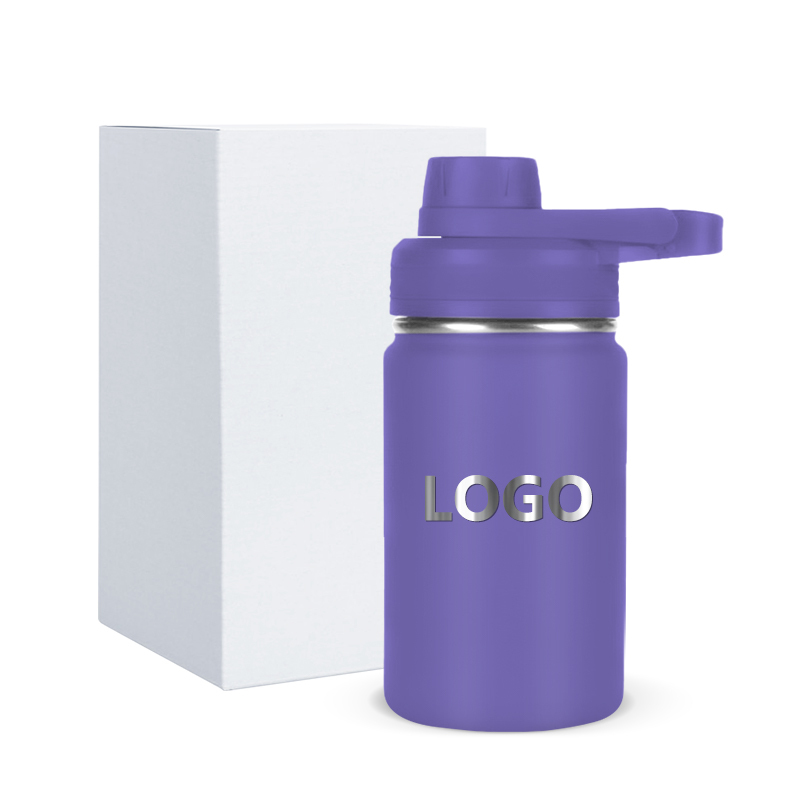 In Stocked Kids Water Bottle 12oz Handle Lids Sports Bottles for Kids School Bpa Free Stainless Steel School Kids Water Bottle