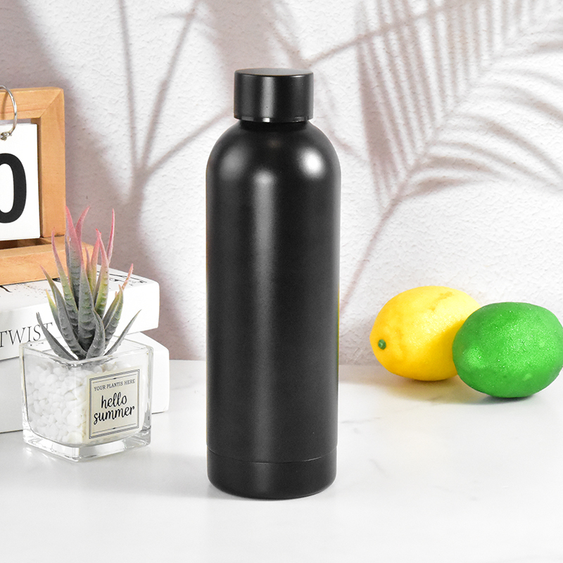 logo Insulated 350ml -1000ml Vaccum Stainless Steel Water Bottle Labels Custom logo Mugs Black Water Bottle Sports Bottle