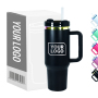 Classic Design Eco-Friendly Laser Engraved 40oz Double Vacuum Insulated Stainless Steel Tumbler 6-12 Hours Thermal with Handle