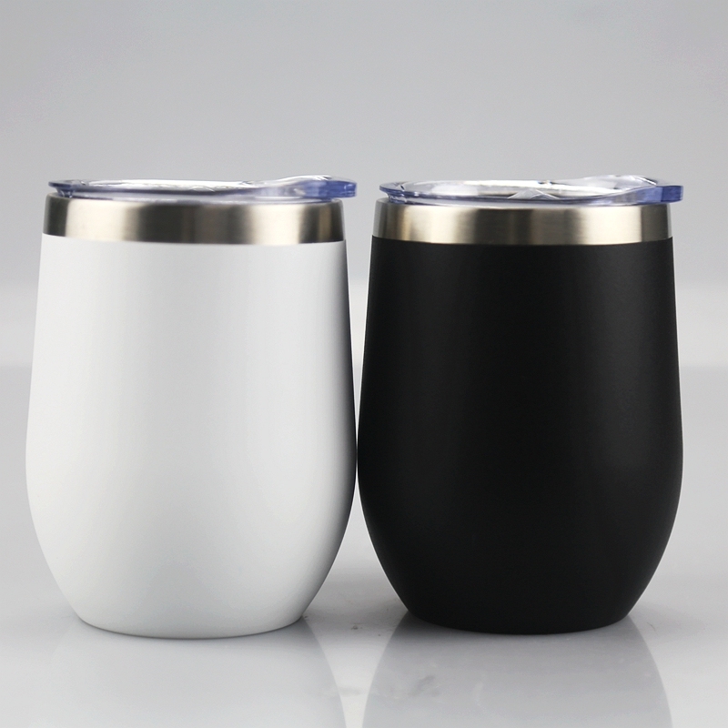 Low Price Double Wall Coffee Insulated Thermo Mug 12oz Stainless Steel Egg Cup for Coffee Wine Water Beer