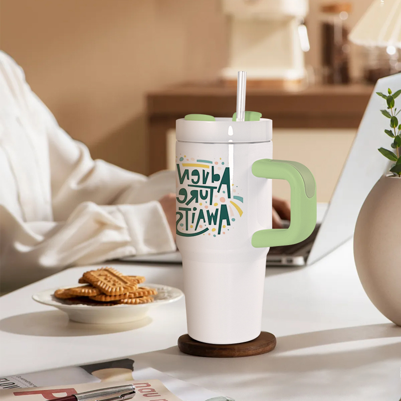 RTS 25PCS/CTN New 14oz Kids BPA Free Stainless Steel Vacuum Sublimation White with Colored Lids Tumbler Outdoor Water Bottle