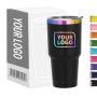 Custom Holographic Plated 30oz Tumblers for Laser Engraving Double Wall Insulated Car Tumbler Cups with Lids Metal Cup