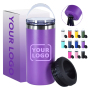 Custom Tumbler with logo Thermobecher Can Coolers 16oz Stainless Steel Edelstahl Becher 16 oz 16oz Can Coolers Stainless Steel