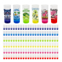 RTS USA Warehouse Stocked 144pcs/ctn Sublimation 3oz Ombre Colored Glass Mugs Gradient Frosted Shot Glass 6 Colors Mixed