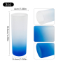 RTS USA Warehouse Stocked 144pcs/ctn Sublimation 3oz Ombre Colored Glass Mugs Gradient Frosted Shot Glass 6 Colors Mixed