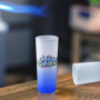 RTS USA Warehouse Stocked 144pcs/ctn Sublimation 3oz Ombre Colored Glass Mugs Gradient Frosted Shot Glass 6 Colors Mixed