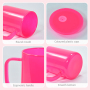 USA Warehouse 17oz Neon Colors Blank Sublimation Glass Cans Mugs for Uv Dtf Wraps Jelly Glass Cups with Lids & Straws