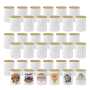 36pcs/ctn 15oz Sublimation Candle Jar Ceramic Holders with Bamboo Lids Sublimation Candle Container
