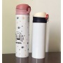 12oz 18oz Sublimation Blank Tumbler Stainless Steel Kids Cup Water Bottle with Colorful Flip Top Lids for Heat Transfer Printing