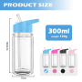 10oz Acrylic Tumbler with Pre Drilled Hole Double Wall Bottle Snow Globe Cups Snowglobe Tumbler Snow Globe Kids Water Bottle DIY