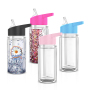 10oz Acrylic Tumbler with Pre Drilled Hole Double Wall Bottle Snow Globe Cups Snowglobe Tumbler Snow Globe Kids Water Bottle DIY