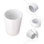 RTS Custom Logo 1.5oz Sublimation Blanks Ceramic Shot Glass Transfer Printing Shot Glass Blank Cup White Mug Wine Whiskey Cup