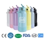 Sports Water Bottle 18oz 32oz Eco-friendly Stainless Steel Tumbler Dishwasher Safe 100% Leak-proof Reusable Cup Insulated Cup