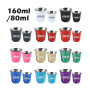 Eco-Friendly 80ml 160ml Double Wall Insulated 304 Stainless Steel Thermal Shot Glass Arabic Cup Reusable Espresso Coffee Cups