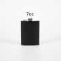 6oz 7oz 8oz Mini Matte Black Flat Creative Gift Alcohol 304 Stainless Steel Whisky Liquor Leather Hip Flask for Women