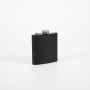 6oz 7oz 8oz Mini Matte Black Flat Creative Gift Alcohol 304 Stainless Steel Whisky Liquor Leather Hip Flask for Women