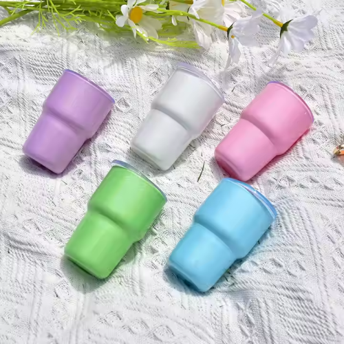 Clearance Sale 50pcs/ctn 3oz Holographic Shimmer Insulated Tumbler Mug Mini Whiskey Bar Glasses Shot Beer Cup Colorful Drinkware