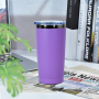 Custom 20oz Stainless Steel 18/8 Tumbler Black Coating Mixed Color Cup Double Wall Car Travel Mug with Slide Lid for Laser