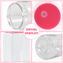 RTS US Warehouse Plastic Cups 16oz 50PCS/CTN Acrylic Clear Beer Can Plastic Tumbler With Colored PP Lid for Vinyl UV DTF