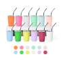 Hot Sale RTS 3oz Mini Sublimation Tumbler Vacuum Stainless Steel Cup Double Wall Mini Tumbler Shot Glass with Straw Lid