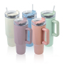 Factory Wholesale Price Stainless Steel Tumbler 40oz Dye Sublimation Spray Paint Colored Travel Mug with Handle