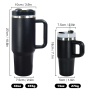 Custom Mug Coffee Thermal Cups with logo 14oz Insulated Coffee Mugs Custom with Handles Custom Laser Engraved Tumblers