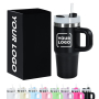 Custom Mug Coffee Thermal Cups with logo 14oz Insulated Coffee Mugs Custom with Handles Custom Laser Engraved Tumblers