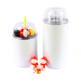 12oz/24oz Sublimation Straight Skinny Tumbler Stainless Steel Insulated Double Wall Transparent Clear Acrylic With Dome Lid