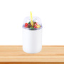 12oz/24oz Sublimation Straight Skinny Tumbler Stainless Steel Insulated Double Wall Transparent Clear Acrylic With Dome Lid