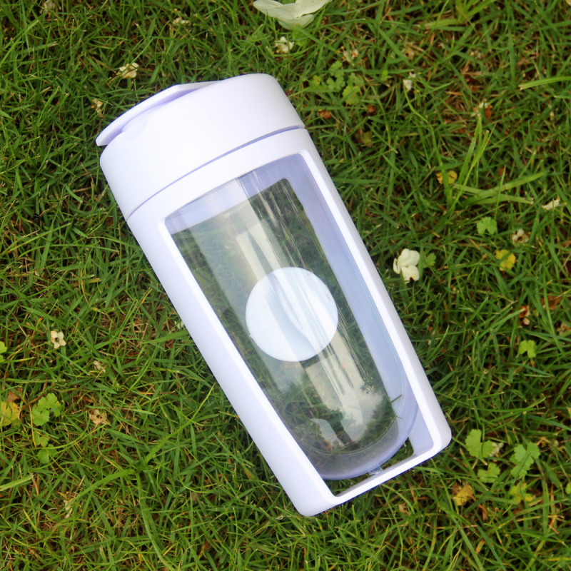 Custom Logo 600ml Plastic Blenders Protein U Shape Shaker Bottle GYM Powder Blank Cup Water Bottles Sports Cups