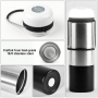Smart Insulated Coffee Tumbler 500ML 2-1N-1 PORTABLE LIGHT & THERMOSES Water Bottle 20oz Led Water Bottle Smart Drinkware
