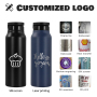 Automatic Magnetic Insulated Water Bottles 25oz Thermo Cup Customizedstainless Steel Thermoses Cup Portable