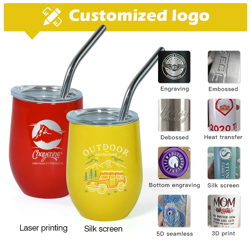 New Arrival 3oz Neon Egg Shape Double Wall Stainless Steel  Wine Tumbler Mini Cups for Bar, Club, Restaurant, Home Use