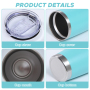 Wholesale 20oz Powder Coated Travel Coffee Mug Laser Tumbler Stainless Steel Vacuum Mug Double Wall Car Tumbler with Lid