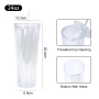 25pcs/ctn  24oz Double Wall Fillable Acrylic Cup BPA Free Clear Pre-drilled for Glitter
