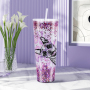 25pcs/ctn  24oz Double Wall Fillable Acrylic Cup BPA Free Clear Pre-drilled for Glitter