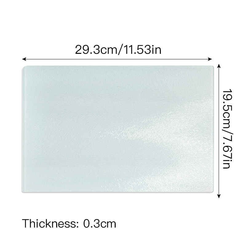 Custom Logo Hot Sale Sublimation Blank Cutting Tempered Glass Material Cutting Chopping Board