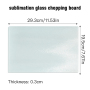 Custom Logo Hot Sale Sublimation Blank Cutting Tempered Glass Material Cutting Chopping Board
