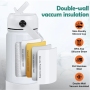RTS 18oz Sublimation Leak Proof Double Wall Vacuum Insulated Stainless Steel Travel Water Bottle Wide Mouth Vacuum Flask