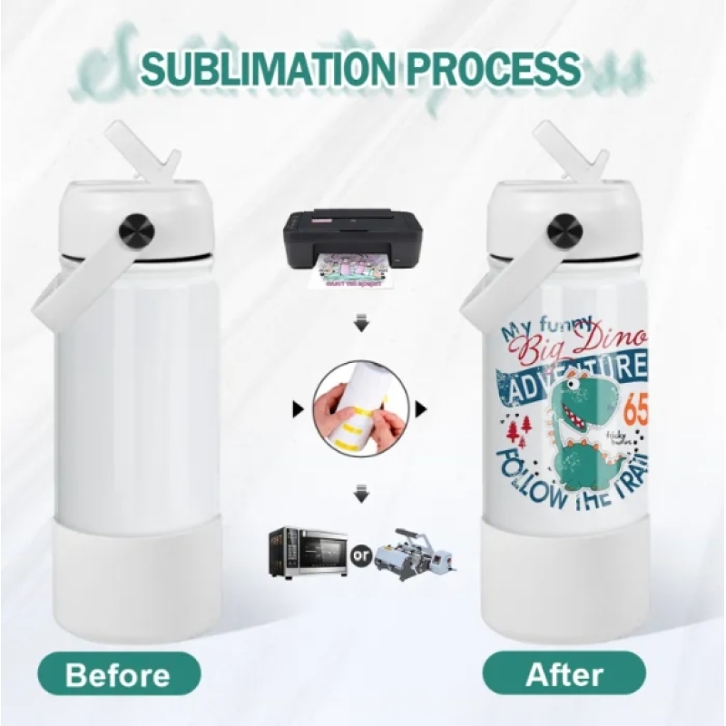 RTS 18oz Sublimation Leak Proof Double Wall Vacuum Insulated Stainless Steel Travel Water Bottle Wide Mouth Vacuum Flask