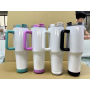 In Stock 40oz Sublimation Blanks Vacuum Music Tumbler Mug 15pcs/ctn Direct Drinking Speaker Tumbler Mug with Handle